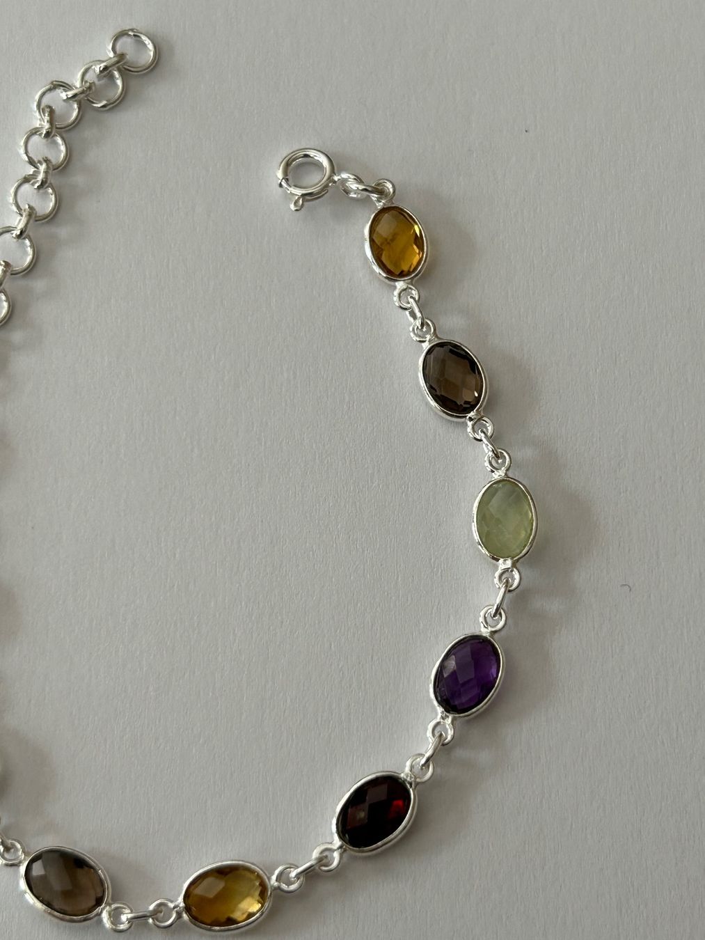 Bracciali & Braccialetti: Armband aus Sterling Silber, diverse Steine – Nuovo e nell'imballaggio originale da Innertkirchen venduto da Glatthard-Interior 1