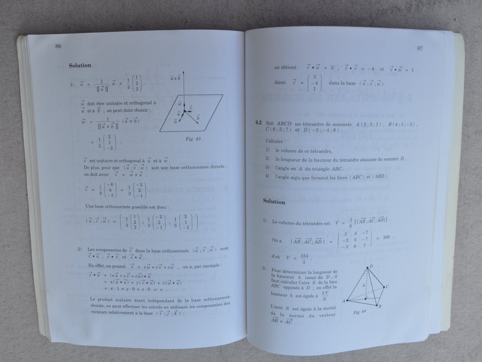 Bücher: Fundamentum de mathématique géométrie vectorielle analytique – Gebraucht aus Fully von Minouchka 1