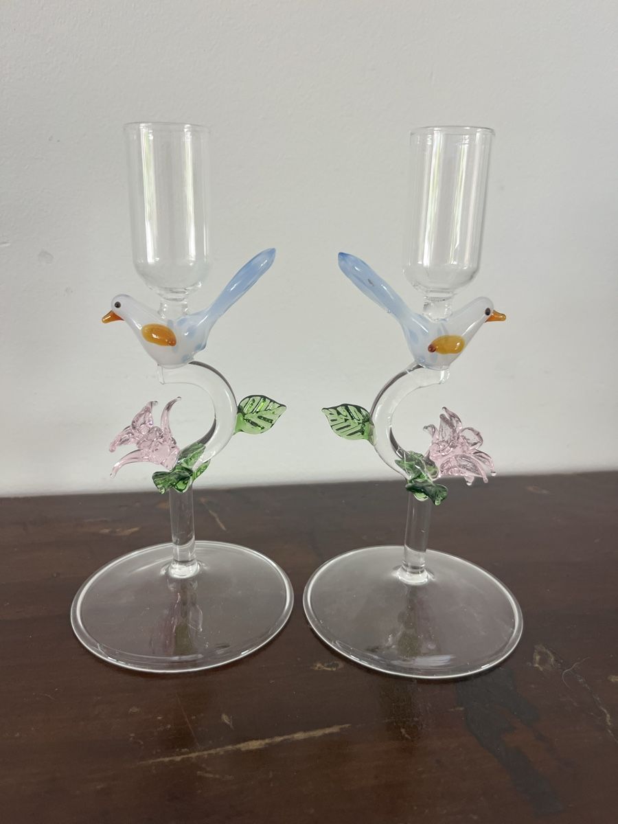 Portacandele: 2xKerzenständer aus Glas – Nuovo e nell'imballaggio originale da Saanen venduto da SoniaMichaela 1