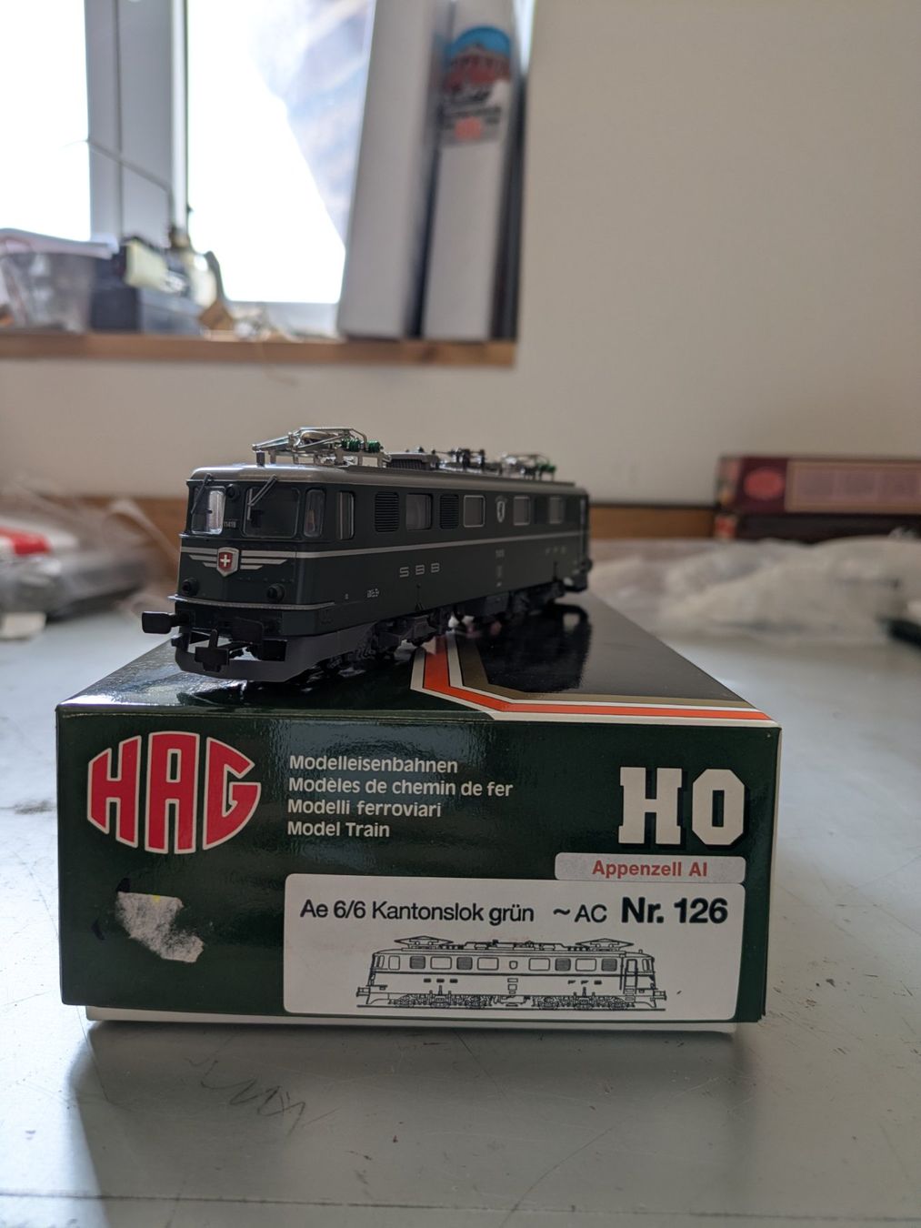 Hag Modellini di ferrovie: HAG 126 E-Lok Ae 6/6 "Appenzell AI" SBB – Nuovo (secondo la descrizione) da Lohn SH venduto da Gitane0 1