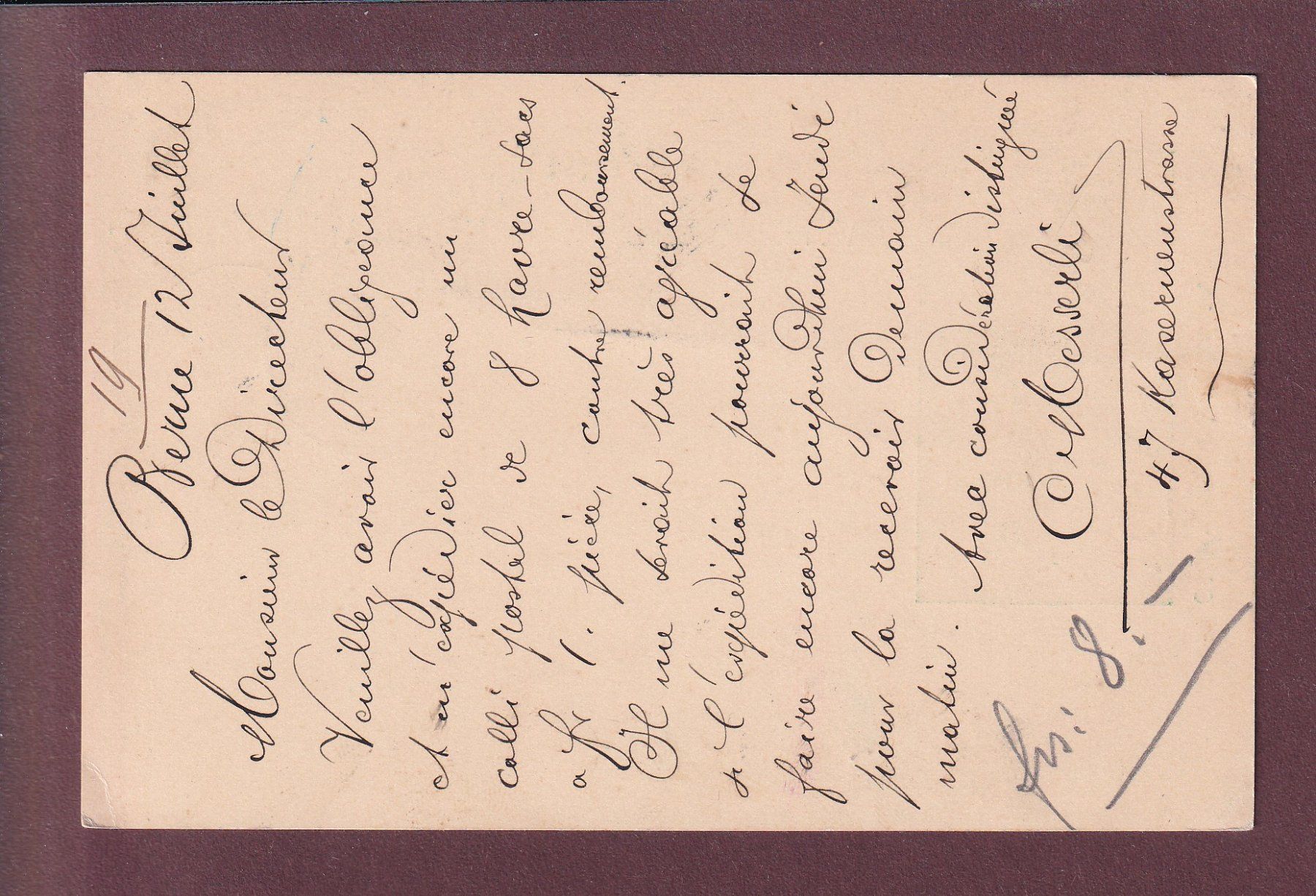 Cartes postales: Carte préaffranchie UPU - 1900 – D'occasion à Pully par nicecards 1