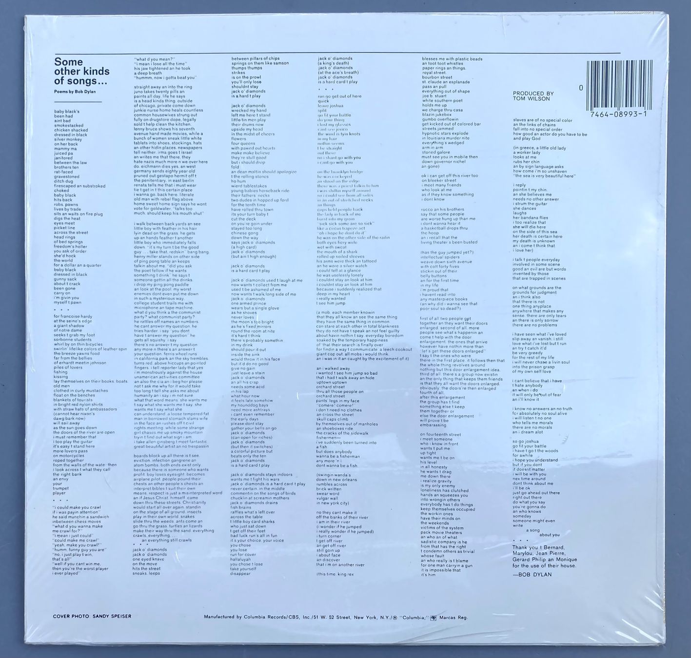 Dischi in vinile: BOB DYLAN - ANOTHER SIDE OF BOB DYLAN – Usato da Poliez-Pittet venduto da Newtown-Records 1