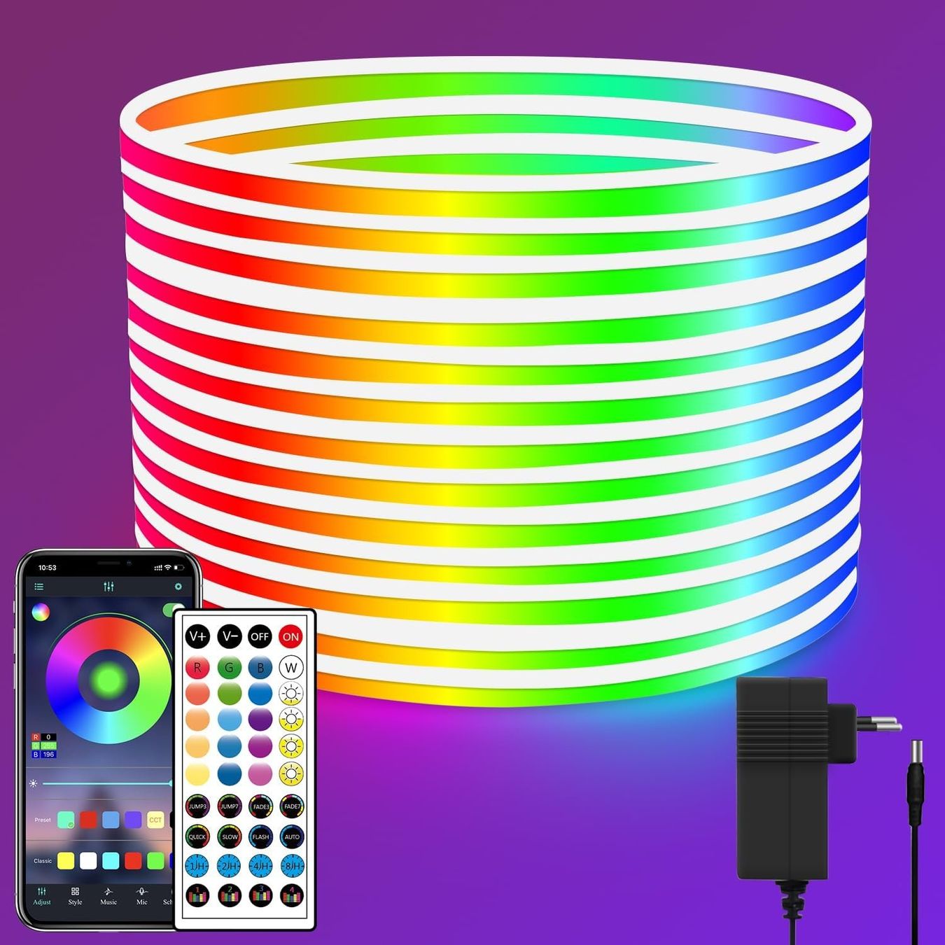 Ghirlande e barre luminose: Neon LED Band  10m, 24V – Nuovo e nell'imballaggio originale da Nuglar venduto da SaleRitter 1