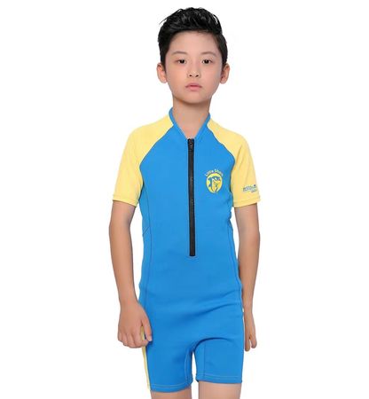 Cressi Little Shark Neoprenanzug für Kids 5-6Jahre Aqua/gelb