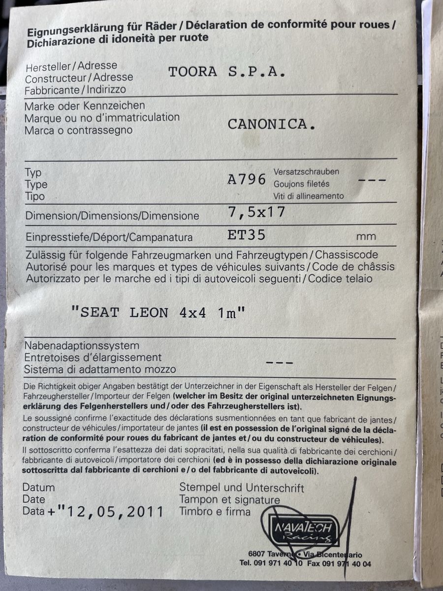 Volkswagen Cerchioni: Felgen VW Golf 3/Seat Leon  – Usato da Rengg venduto da Motorhead11 6