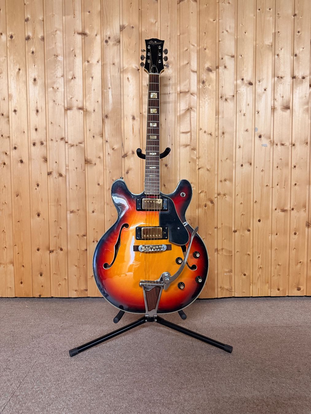 Aria Instruments de musique: Aria Diamond E-Gitarre Semiakustik Sunburst mit Vibrato – D'occasion à Zumikon par joe_5fpw 1