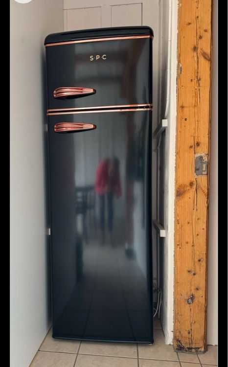 Luxus Khlschrank Retro Schwarz Ebenbild