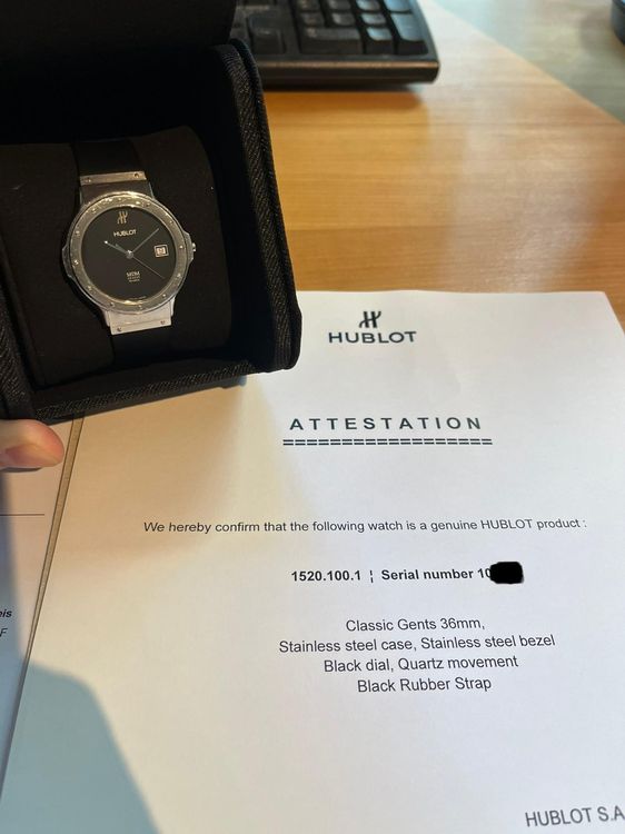 Hublot 2025 service uhr