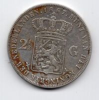 (2435) Holland, 2 ½ Gulden, 1867