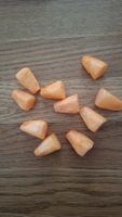 10 Perlen orange, ca. 3cmx2cm