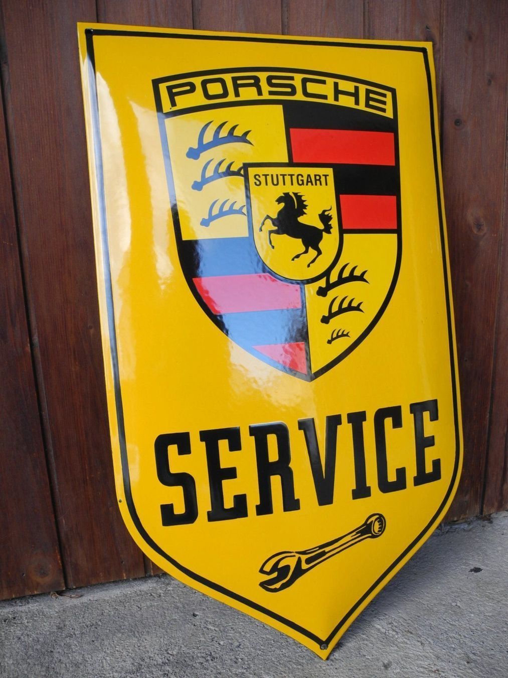 Porsche Insegne: GROSSES PORSCHE  EMAILSCHILD – Usato da Reinach AG venduto da Huckleberrysix 2