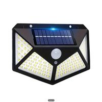 Solarlampe - 100 LEDs Garagenlicht, Gartenzaunlampe