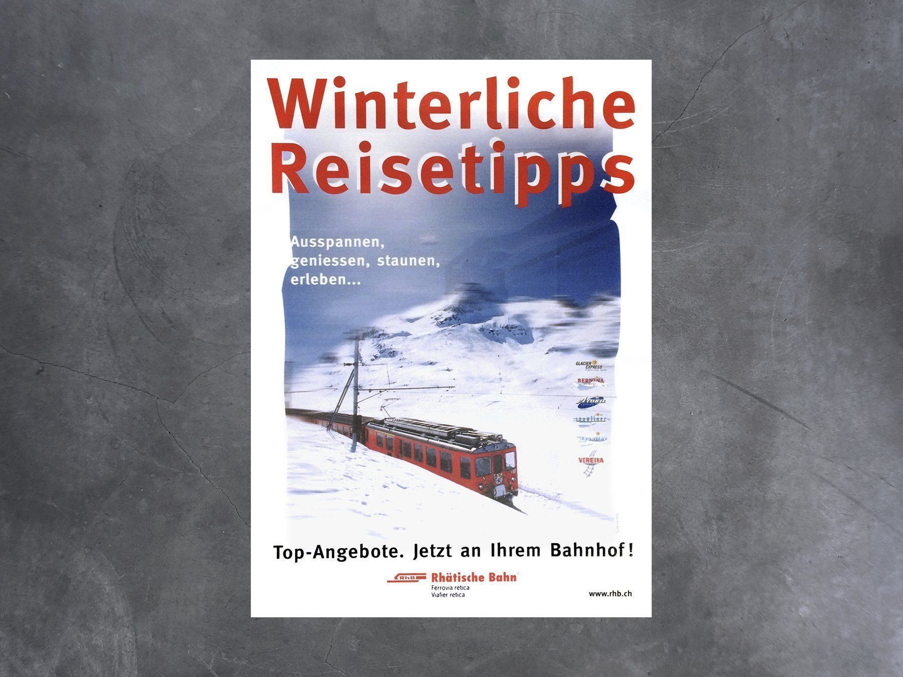 Poster & Bilder: Plakat Rhätische Bahn – Neu (gemäss Beschreibung) aus Chur von design-of-time