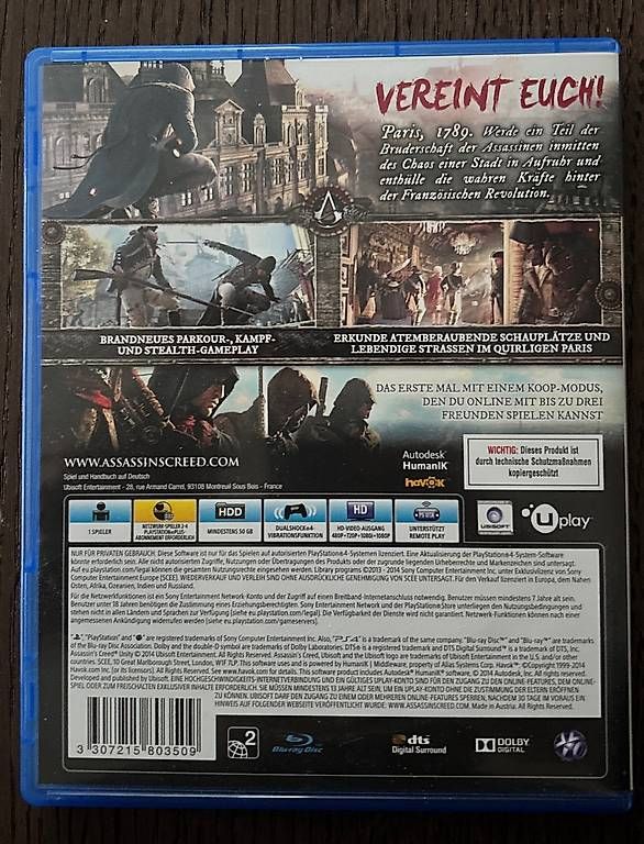 Giochi: Assassin's Creed Unity PS4  – Usato da Winterthur venduto da Geilotime 1