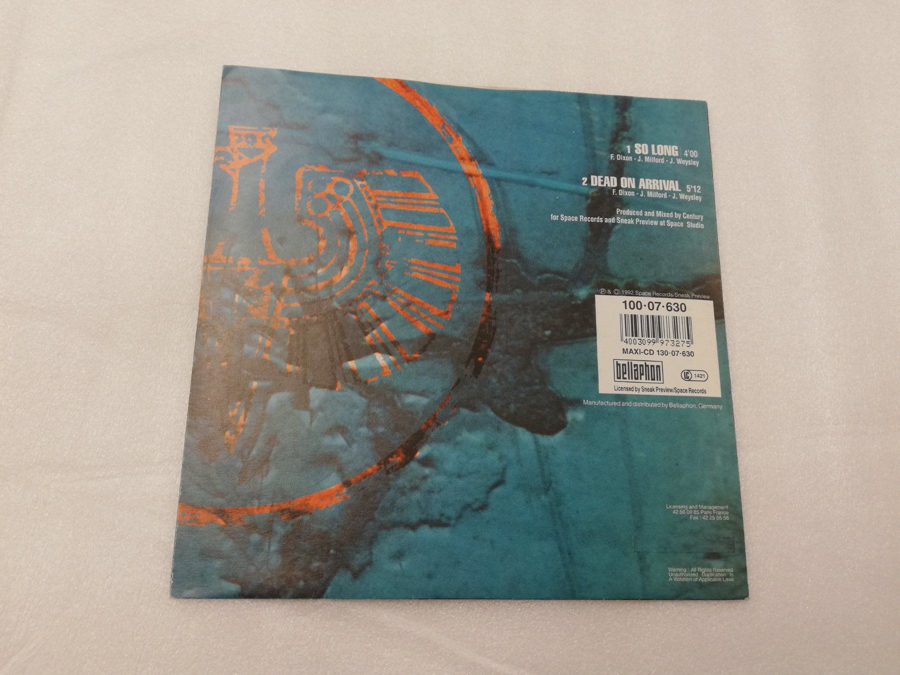 Dischi in vinile: CENTURY - SO LONG (SINGLE 7") – Usato da Bern venduto da Vinylsound.ch 1