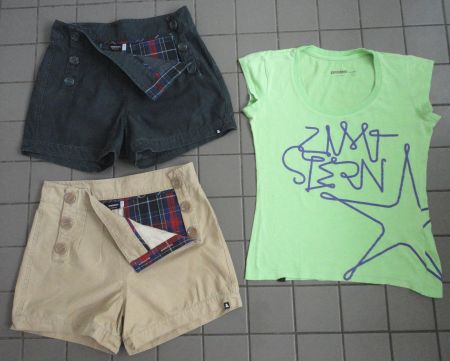 Zimtstern-Shorts für Damen2Stk./1T-Shirt 100% Baumwolle XS/S