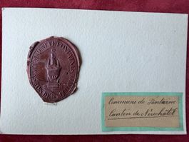 FONTAINES Commune (NE) - Cachet 19ème Siècle - Ø 33mm