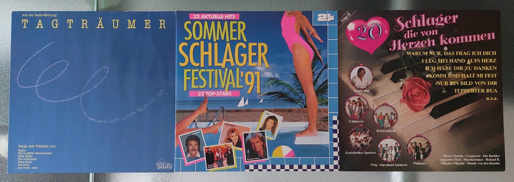 Schallplatten: 4 LP's - 68 Deutsche Schlager - 80er/90er – Gebraucht aus Rotkreuz von JustForSale