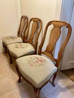 3 chaises bernoises traditionnelles – Assises tapisserie