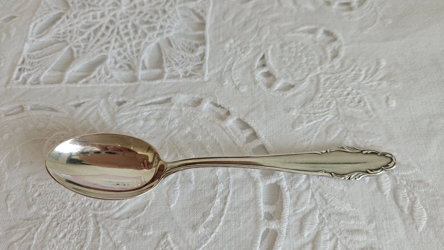 Cucchiai: 7 Silber Espressolöffel 80 / 90er versilbert Vintage – Usato da Gossau ZH venduto da Goes05 1