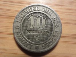 Antike Münze Belgien 1861
