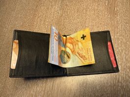 Geldklammer Etui schwarz mit Kartenfächern guter Zustan
