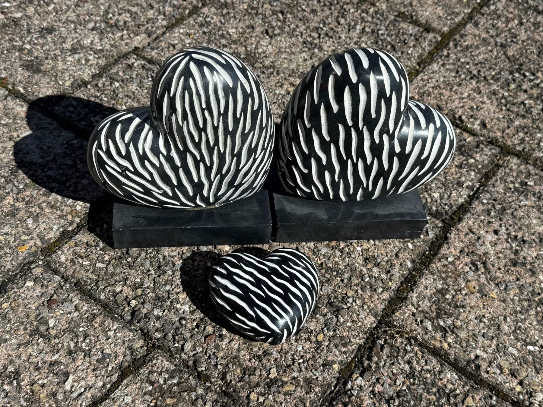 Tutte le decorazioni: 5-tlg. Dekoset aus ev. Stein – Usato da Egg b. Zürich venduto da Brocki_Insel_Egg