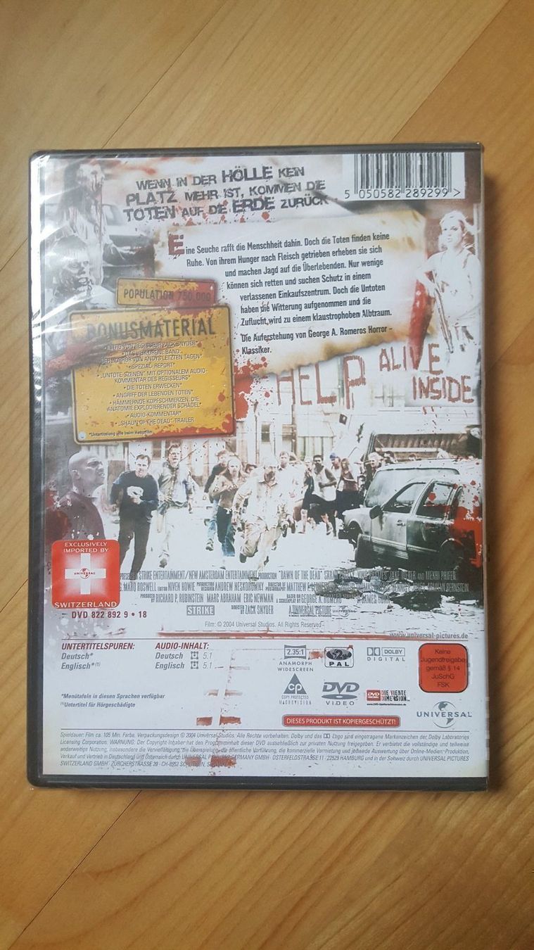 Tutti i DVDs: DVD Dawn of the Dead – Nuovo e nell'imballaggio originale da Dierikon venduto da sanpaplo 1
