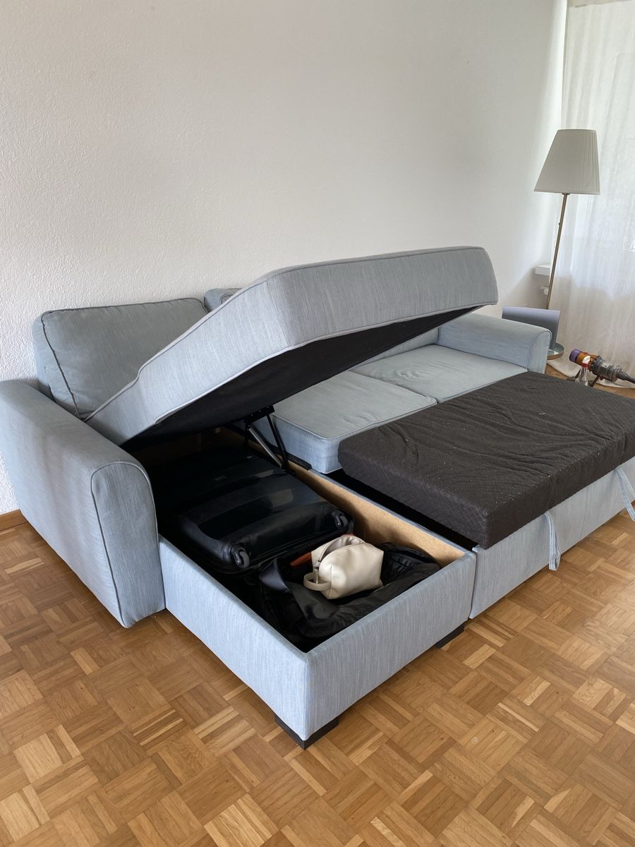 Maisons du monde Divani: Blau-graues Sofa mit Schlaffunktion und Stauraum – Usato da Pfäffikon SZ venduto da sar_g9j8 3