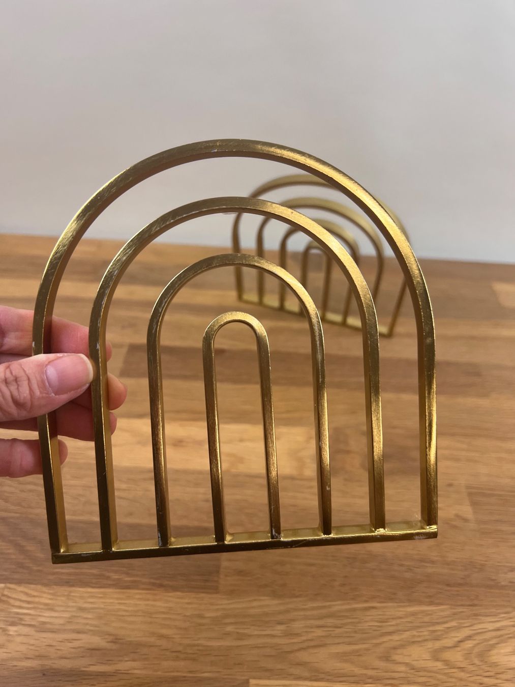 Sottobicchieri: Paar Messing Untersetzer in Bogenform / Gold Pot Holders – Usato da Hünenberg See venduto da mississauga 4