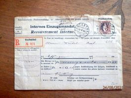 Einzugsmandat, 2K-Ꙩ von Teufenthal, 1904