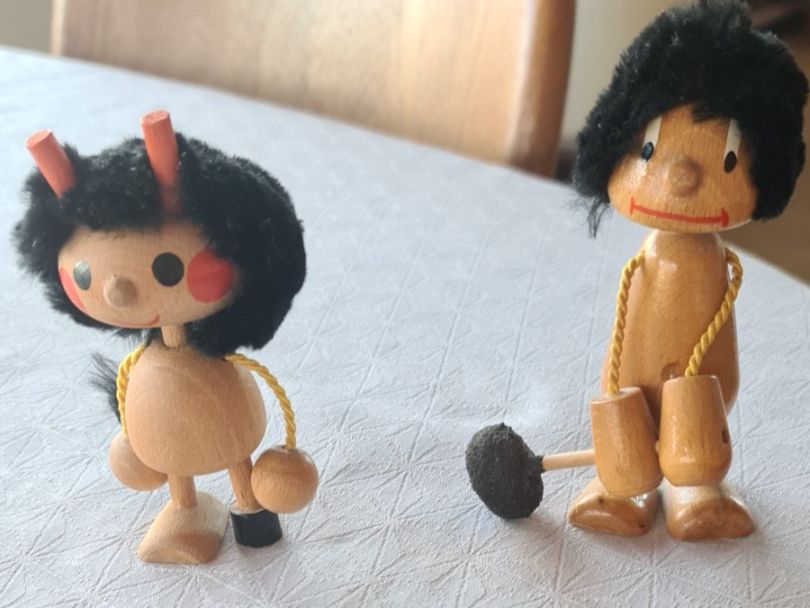 Statuette: Zwei kleine Holzfiguren – Usato da Zürich venduto da svobi46