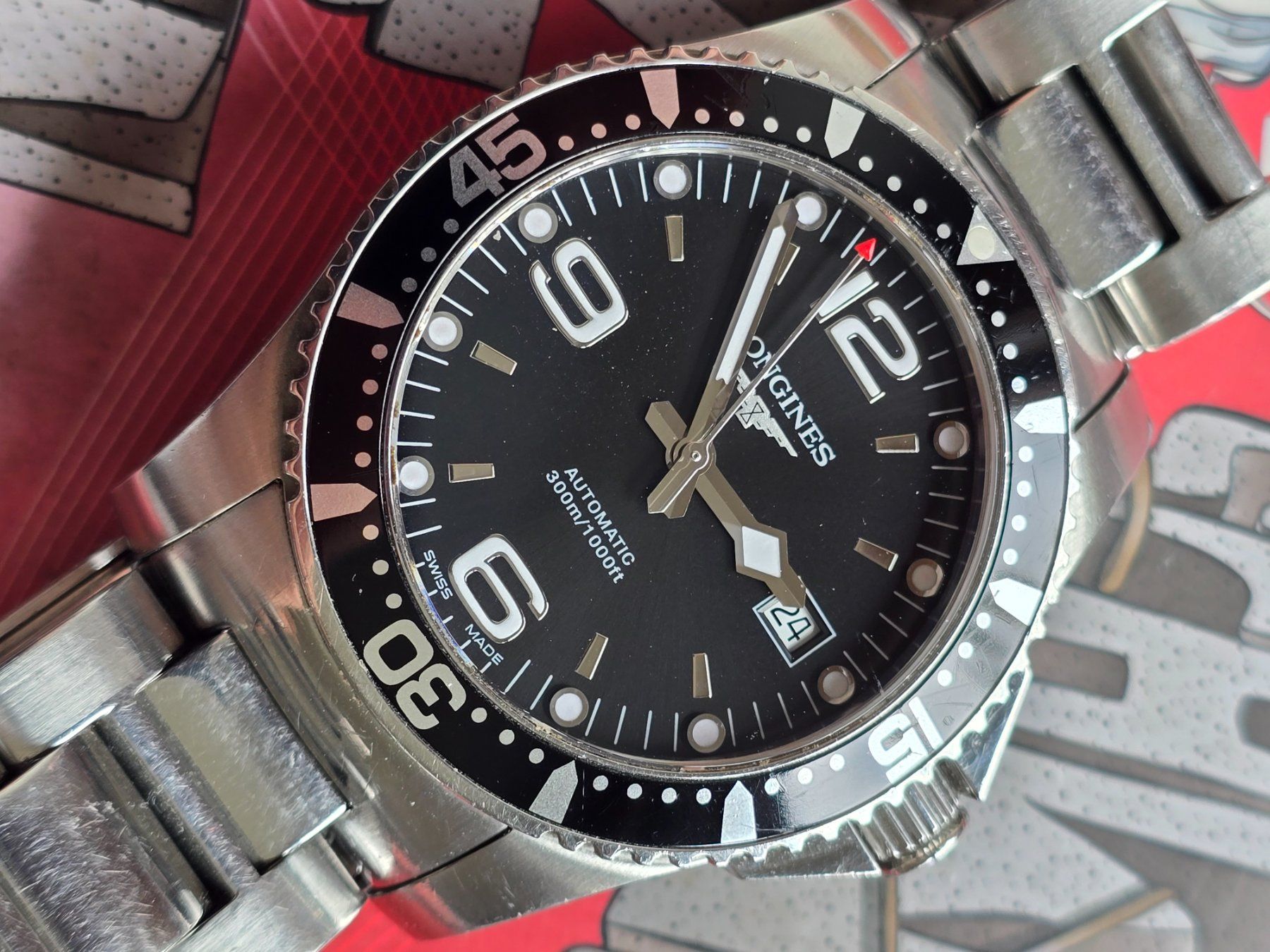 Longines Orologi: Longines Hydro Conquest Date 300m Automat wunderschoen – Usato da Muri AG venduto da Corredor