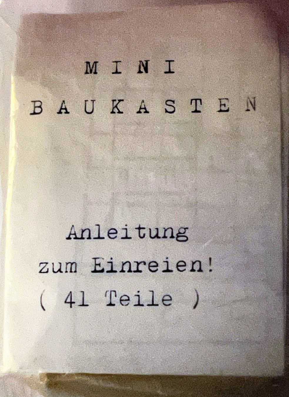 Baukästen: Mini Baukasten 41 Teile aus Holz – Neu und originalverpackt aus Lutzenberg von Pinschi01 1