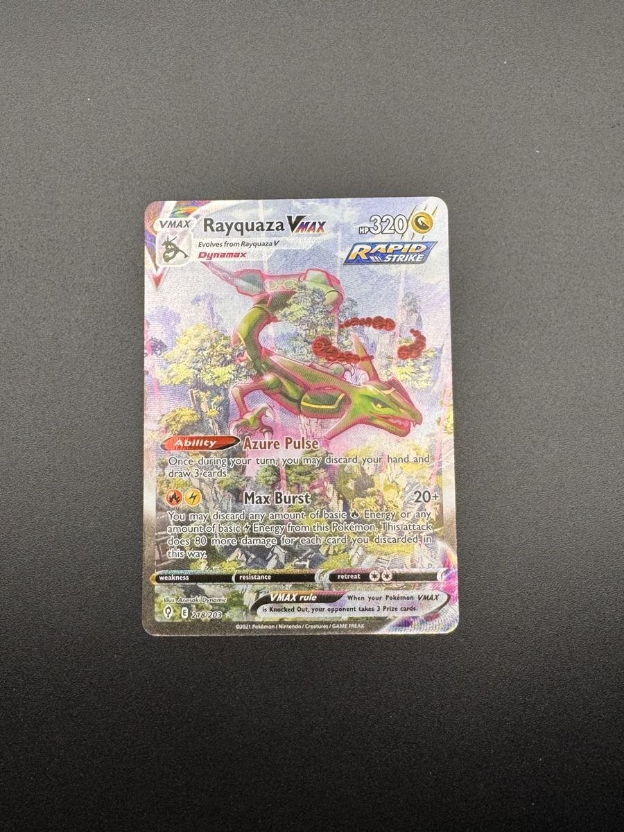 Pokémon Sammelbilder & Trading cards: Pokemon - Rayquaza Vmax – Gebraucht aus Belp von ome_x7jr