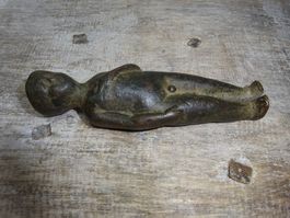 Antike Bronzefigur Kaiser Kind