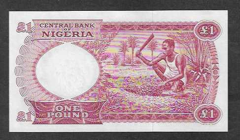 Banconote: Nigeria  1  Pound  Bankfrisch – Nuovo (secondo la descrizione) da Gordola venduto da coinsandnotes 1