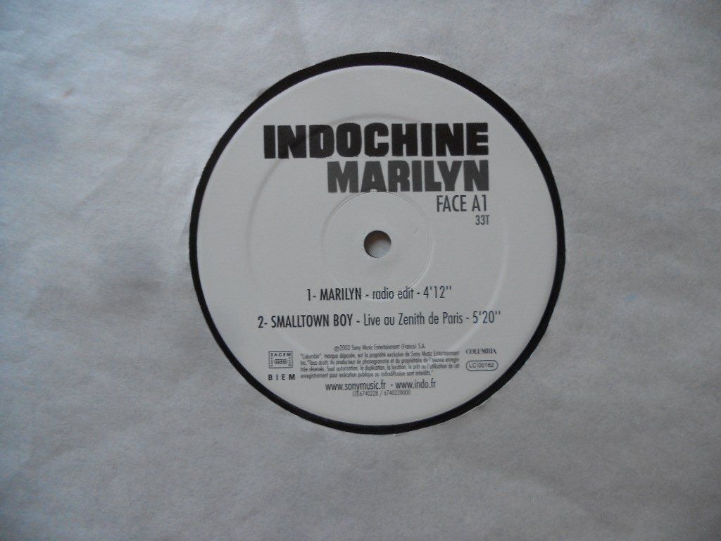 Schallplatten: INDOCHINE  -  MARILYN – Gebraucht aus Bex von Giorgiob 4
