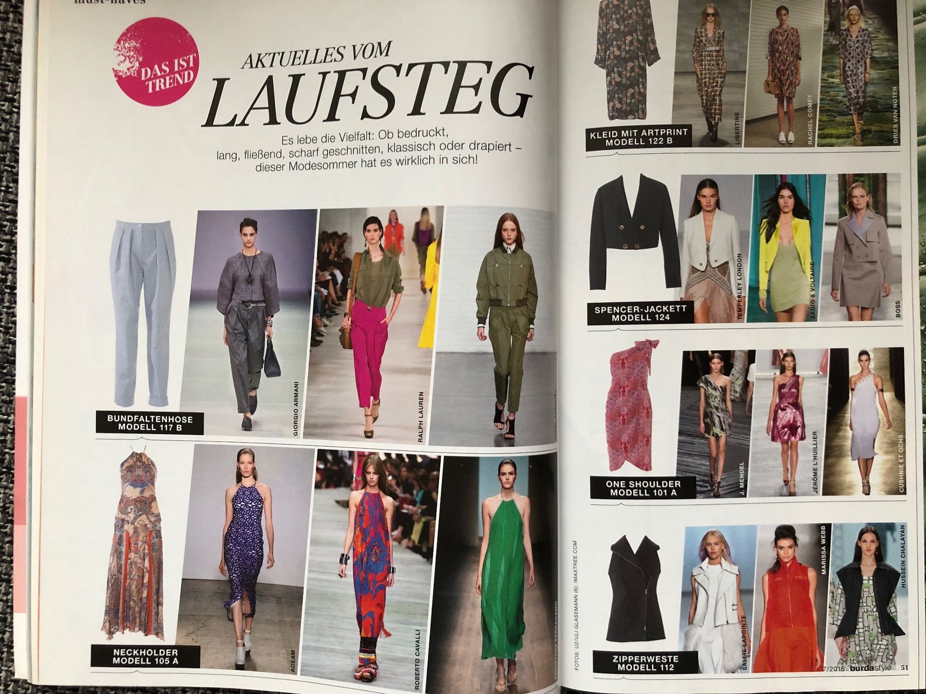 Riviste & Magazine: burda style 7/2015 – Nuovo e nell'imballaggio originale da Langnau am Albis venduto da snla_scc9 8