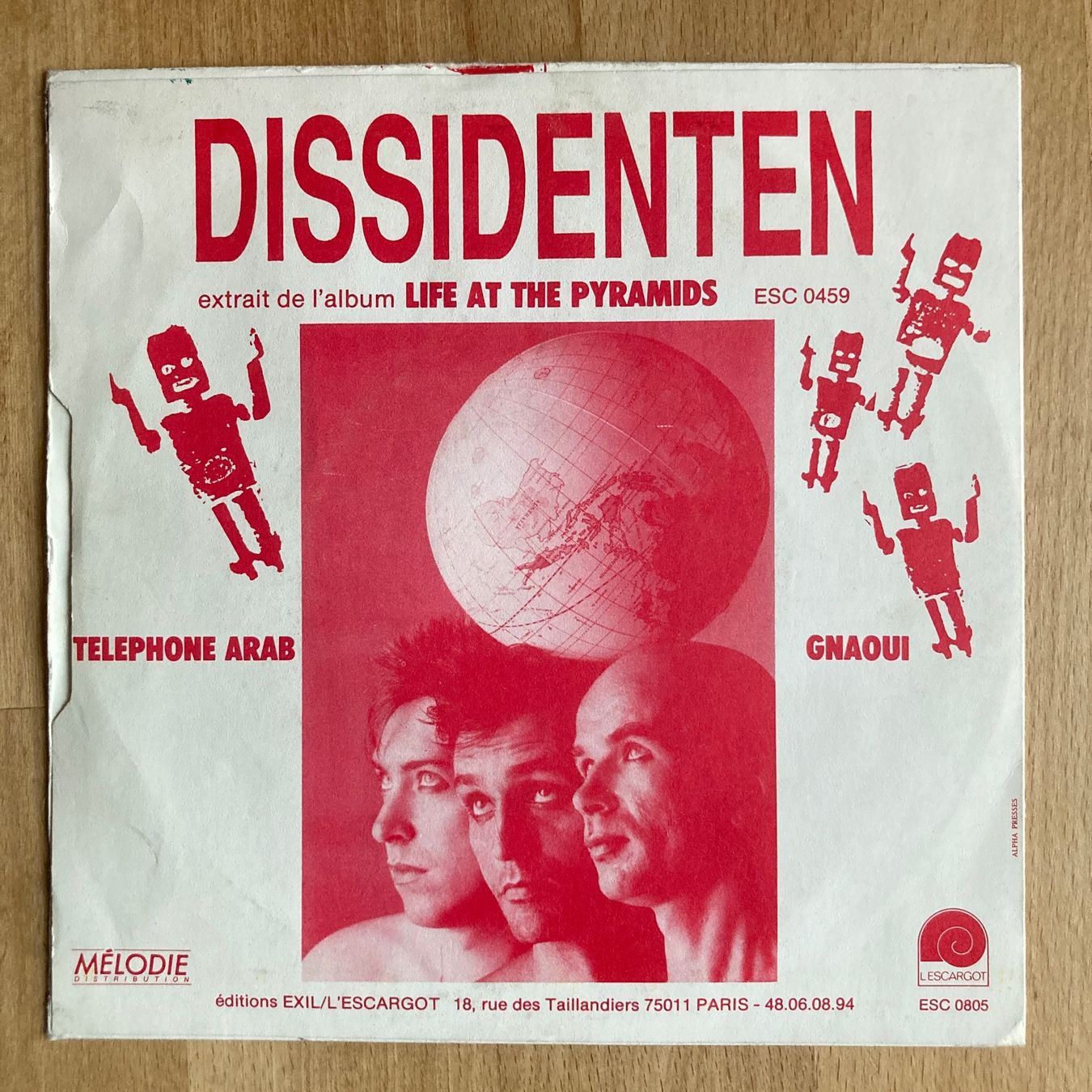 Dischi in vinile: DISSIDENTEN, TELEPHONE ARAB,  SINGLE, VINYL,1986 – Usato da Thun venduto da estrol 1