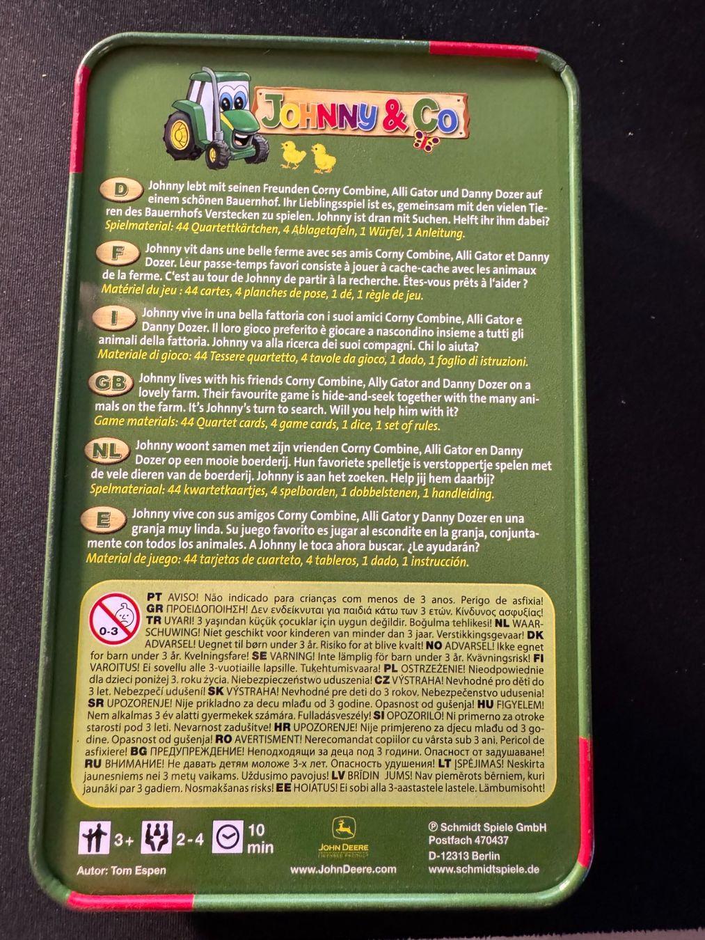 Giochi: John Deere Spiel - Johnny & Co (Schmidt) – Usato da Giswil venduto da michivonah 1