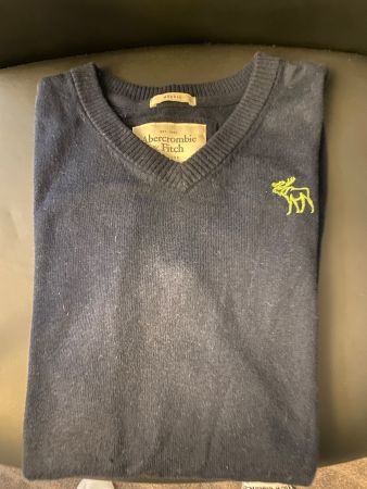 **TOP** Abercrombie & Fitch Herren Pullover Blau Grösse S