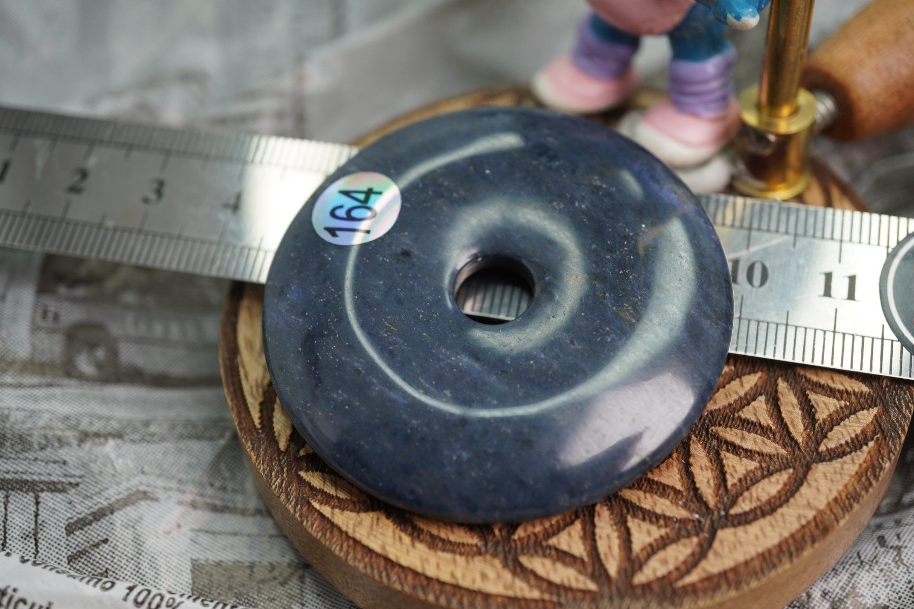 Minerali & Pietre curative: Dumortierit   Pi  Scheibe  ca50mm    ab  1.-     Räumung – Nuovo e nell'imballaggio originale da Eschenbach SG venduto da topstone