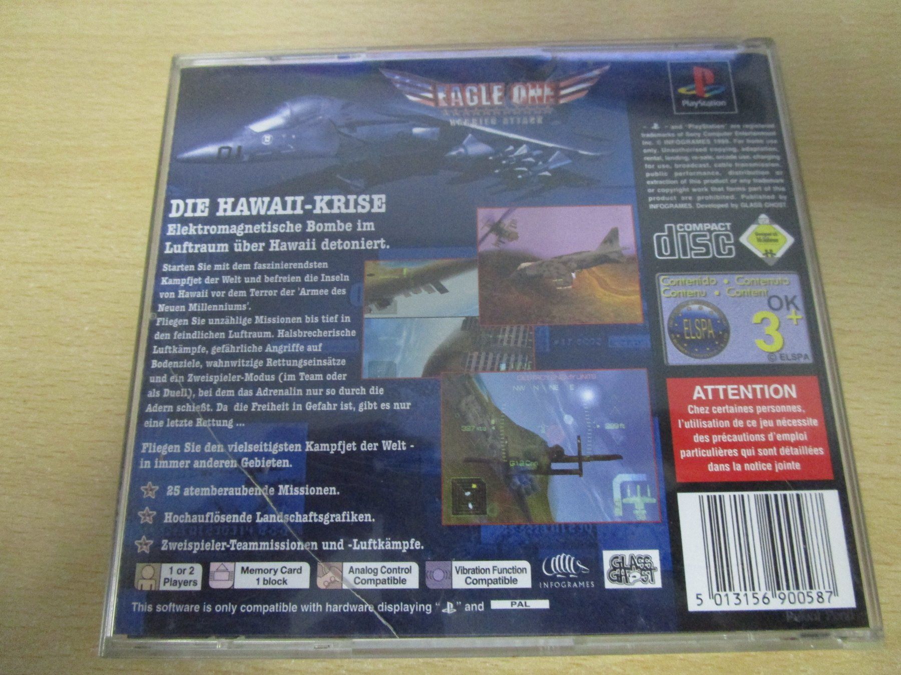 Sony Jeux: Eagle One Harrier Attack Playstation 1 PSX PS One – D'occasion à Goldau par agestuffer 1