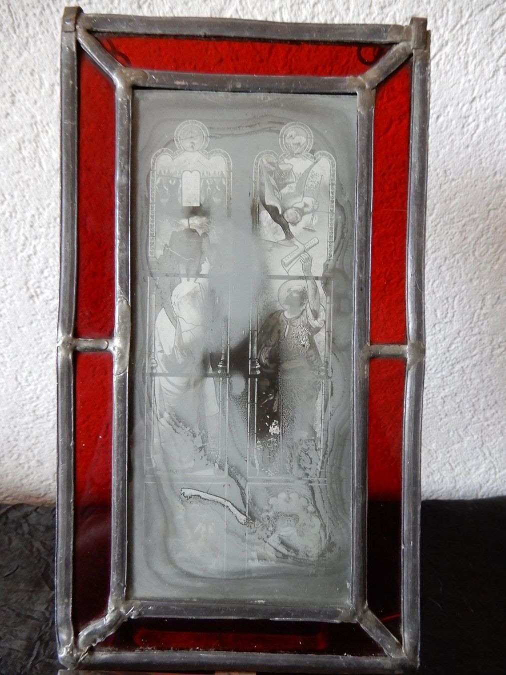 Bicchieri: Antikes Glasbild mit christlichem Motiv – Usato da Senèdes venduto da Mutzli52 1