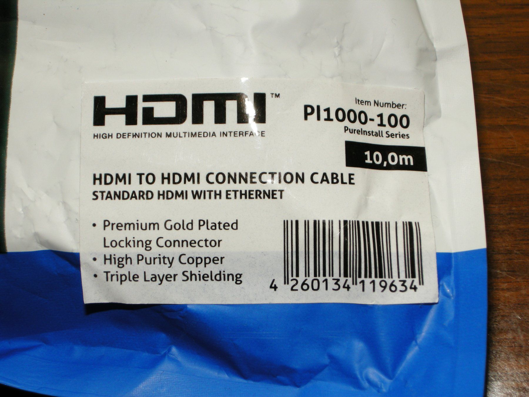 Cavi: 10 Meter Purelink HDMI Typ A Kabel – Usato da Aarau venduto da Pearlz 1