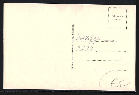 Cartoline postali: AK Champéry, Jour de Fete – Usato da Berlin venduto da bartko-reher 1