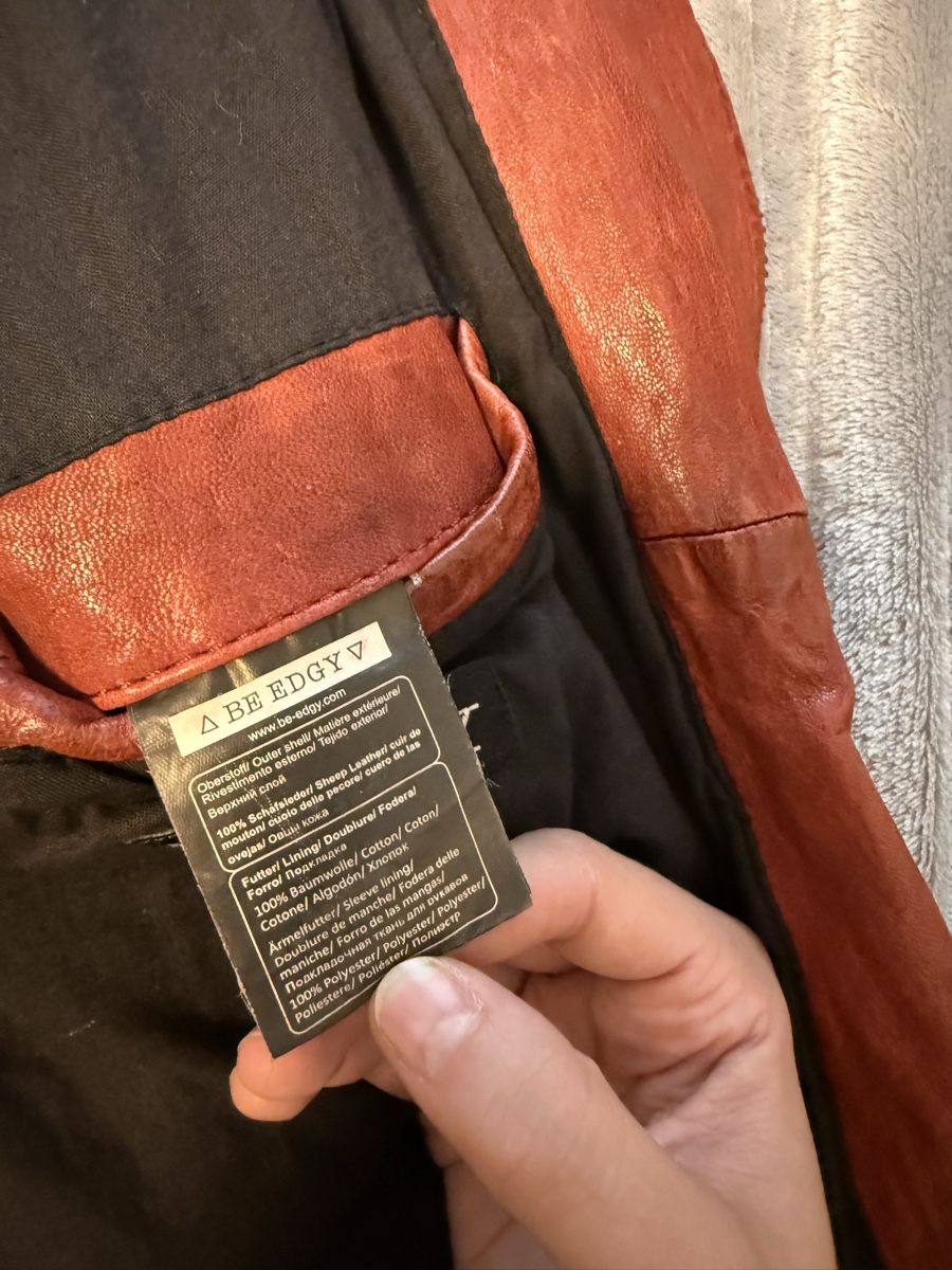 Giacche: SCHAFS LEDERJACKE BRAUN-ROT, GR. M – Usato da St. Moritz venduto da ari_9fcv 6