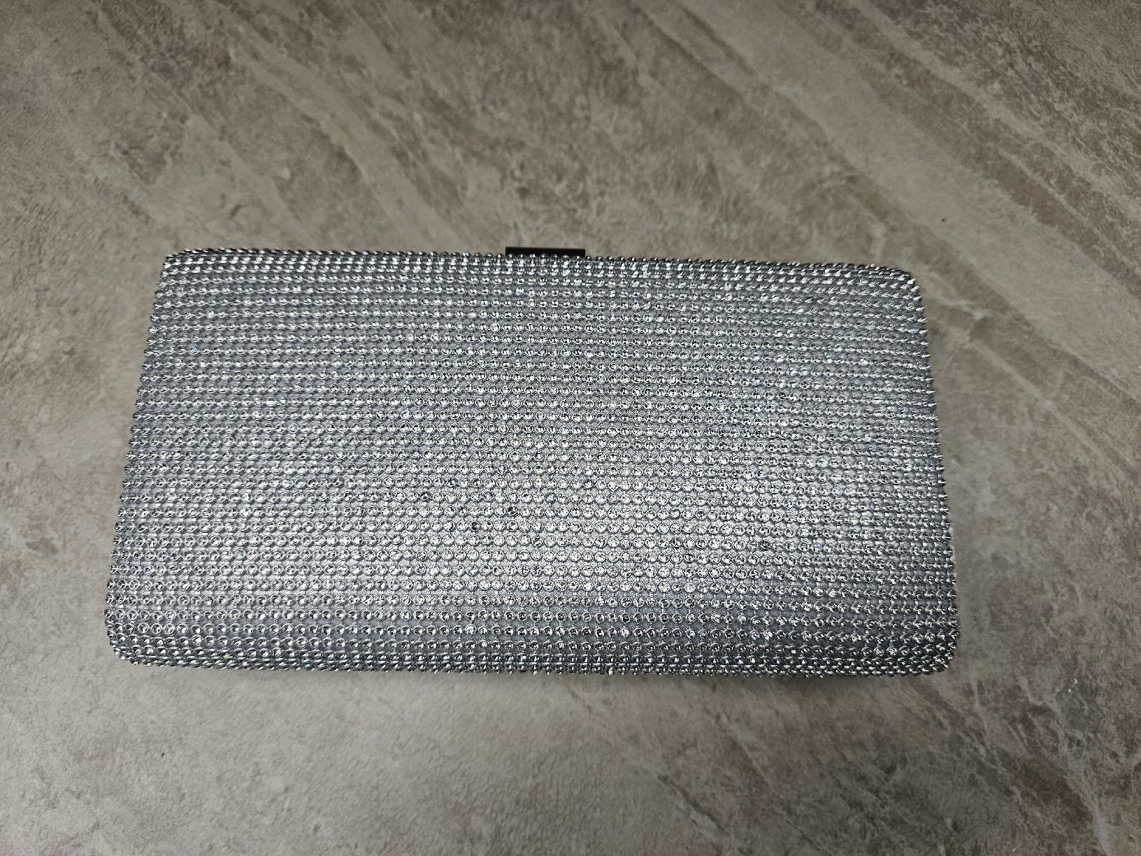Borse da donna: Edle Abendtasche / Clutch Silber und Strass – Usato da Bern venduto da Oscarella 1