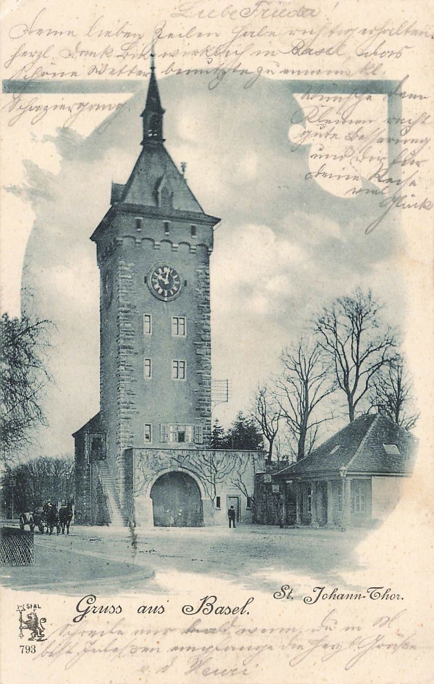 Cartoline postali: Gruss basel – Usato da Biasca venduto da Blenio71